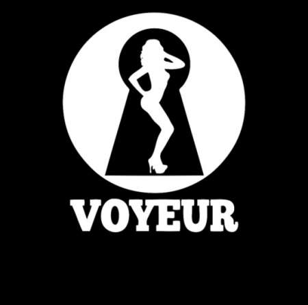 Voyeur avec oeil Coquin